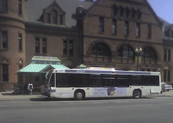 CDTA bus at the Washington Ave Armory