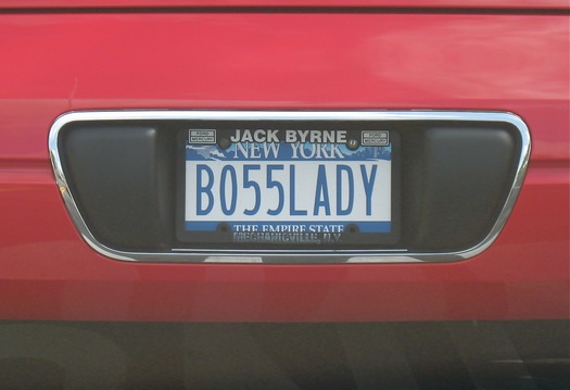 BO55LADY license plate