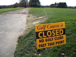 golf course closed