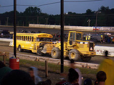school bus demo race