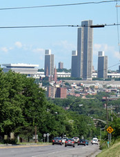 albany skyline from Rensselaer