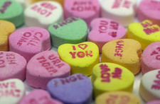 Thumbnail image for candy hearts closeup