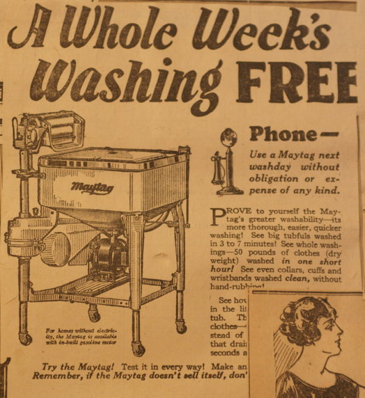 vintage ads katie Maytag Washer