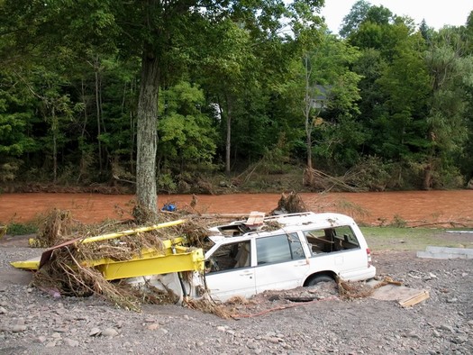 buried station wagon