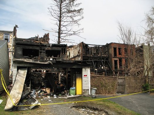 rear of Park Ave row that burned 2012-04-15
