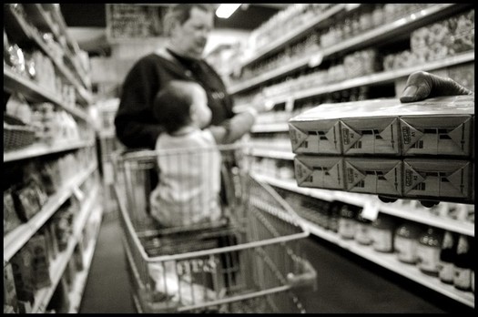 siobhan connally supermarket cart in aisle