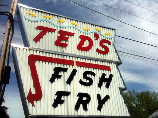 teds fish fry sign watervliet