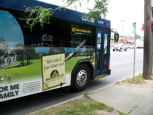 cdta bus at stop