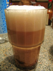 egg cream in glass