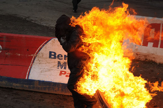 eve of destruction man on fire by chuck miller