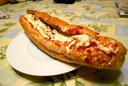 vegan chicken parm sub little anthonys