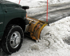 snow plow closeup