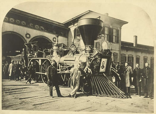 lincoln funeral train locomotive loc