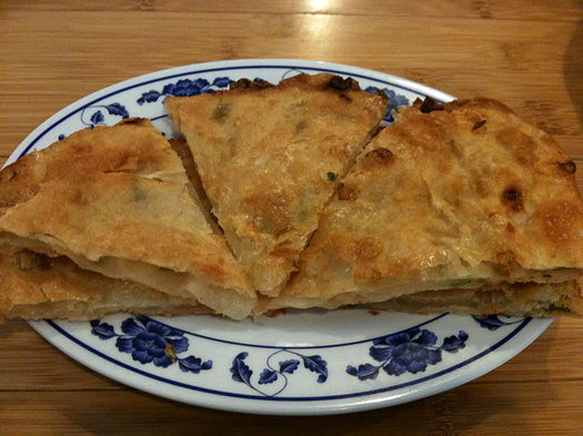 taiwan noodle scallion pancakes