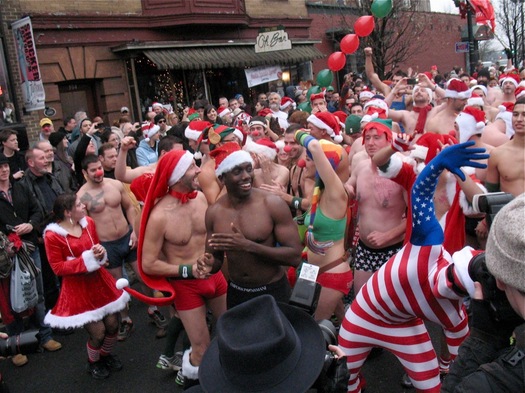 santa speedo sprint 2012 before start