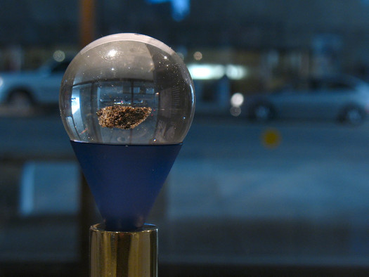 state museum moon rock closeup