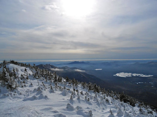 from the summit of Dix Mt winter