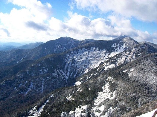 the view from Pyramid Peak winter