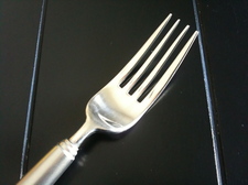 fork on table