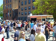 food truck festival troy 2013 slidin dirty crowd