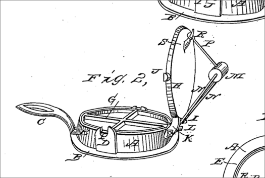 Troy resident Cornelious Swarthout waffle iron patent figure 1869