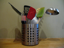 kitchen tools in holder