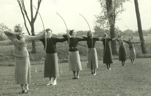 sage college 1937 archery class