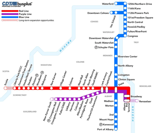 busplus proposed expansion map