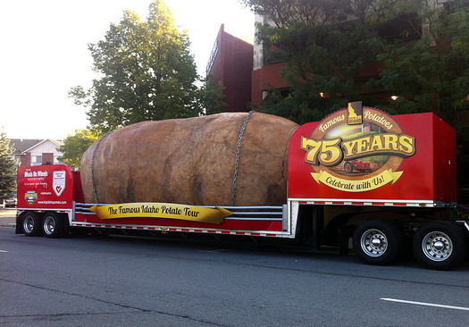 giant potato truck in Troy