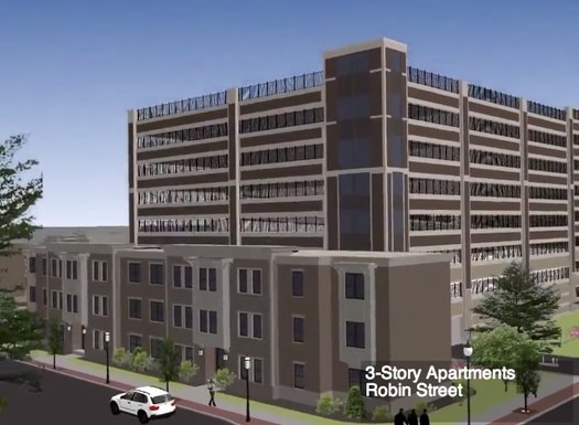 park south parking garage rendering 2013 Robin