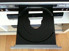 DVD player tray open