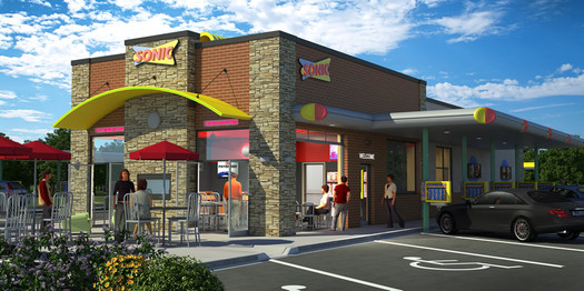 sonic indoor seating location rendering