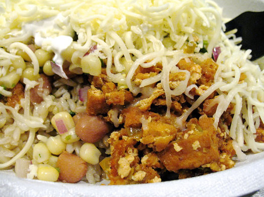 chipotle sofritas bowl