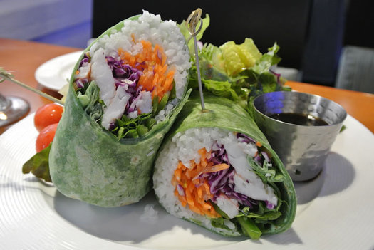 Reel Seafood Co banh mi wrap