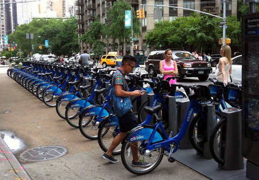 citi bike rack manhattan 2013