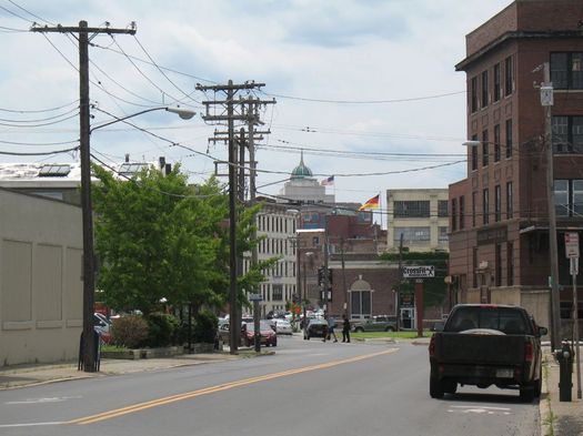 Albany Warehouse District, looking south of Broadway, 2014
