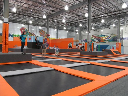 flight trampoline park albany interior