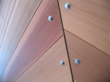 wood panels closeup