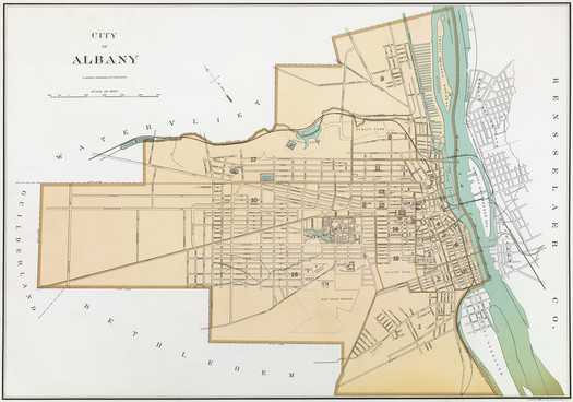 Albany New York map 1895