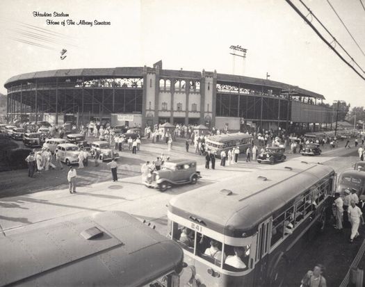 Hawkins Stadium c 1950 Menands