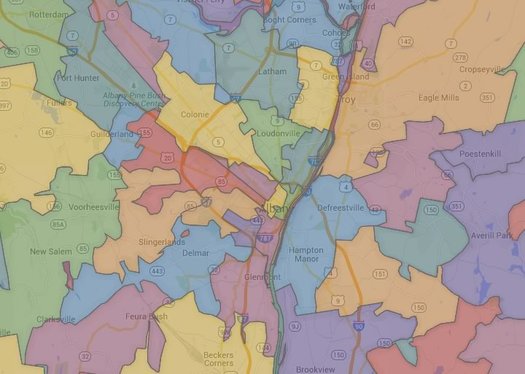 Capital Region ZIP code map clip