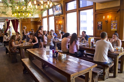 City Beer Hall inside seating 2015-May