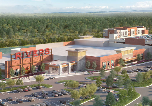 Schenectady Rivers Casino rendering 2015-June Aerial View cropped