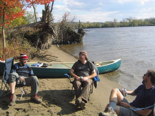 Duncans_friends_Roger_Philip_and_Ian_on_Middle_Ground_Flats_island