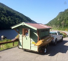 green lantern tiny mobile cabin AirBnB