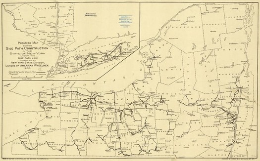 1900 New York State bike map