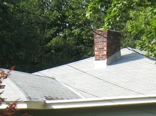 roof line of a house with chimney