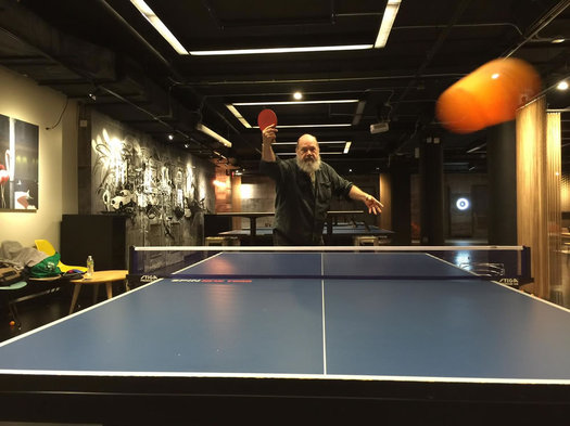 ChipandGus John Ahlin ping pong