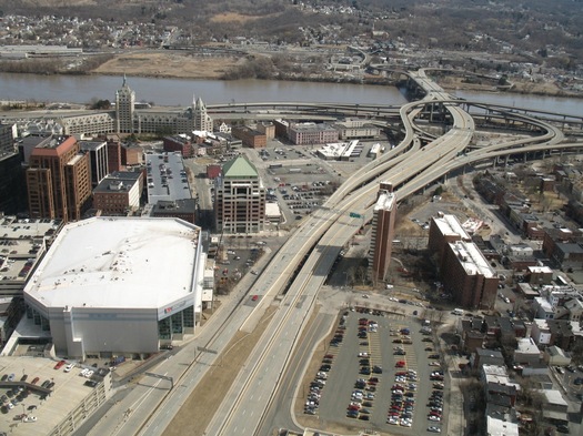 South Mall Arterial 787 from Corning Tower