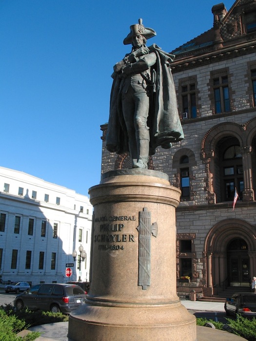 albany city hall philip schuyler statue